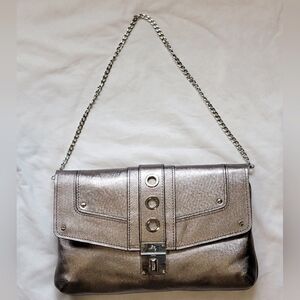 MILLY Handbag Silver Gunmetal Shoulder bag